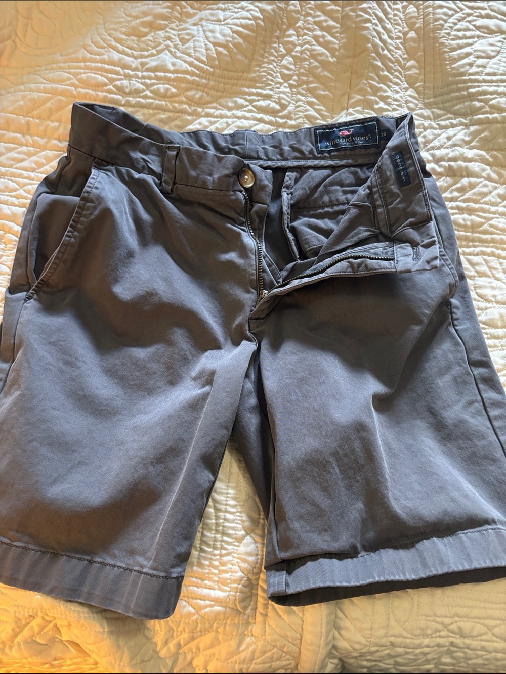Vineyard Vines Men’s Blue/Gray Breaker Shorts, Size 28